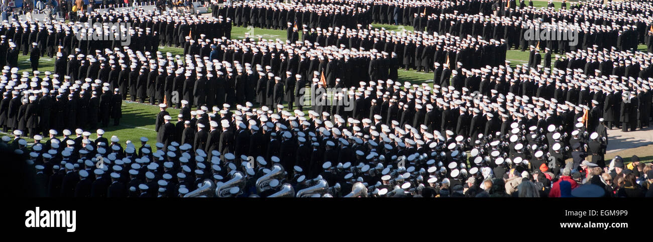 Défilé militaire, 110e Army-Navy Football Game, Philadelphia, Pennsylvania, USA Banque D'Images