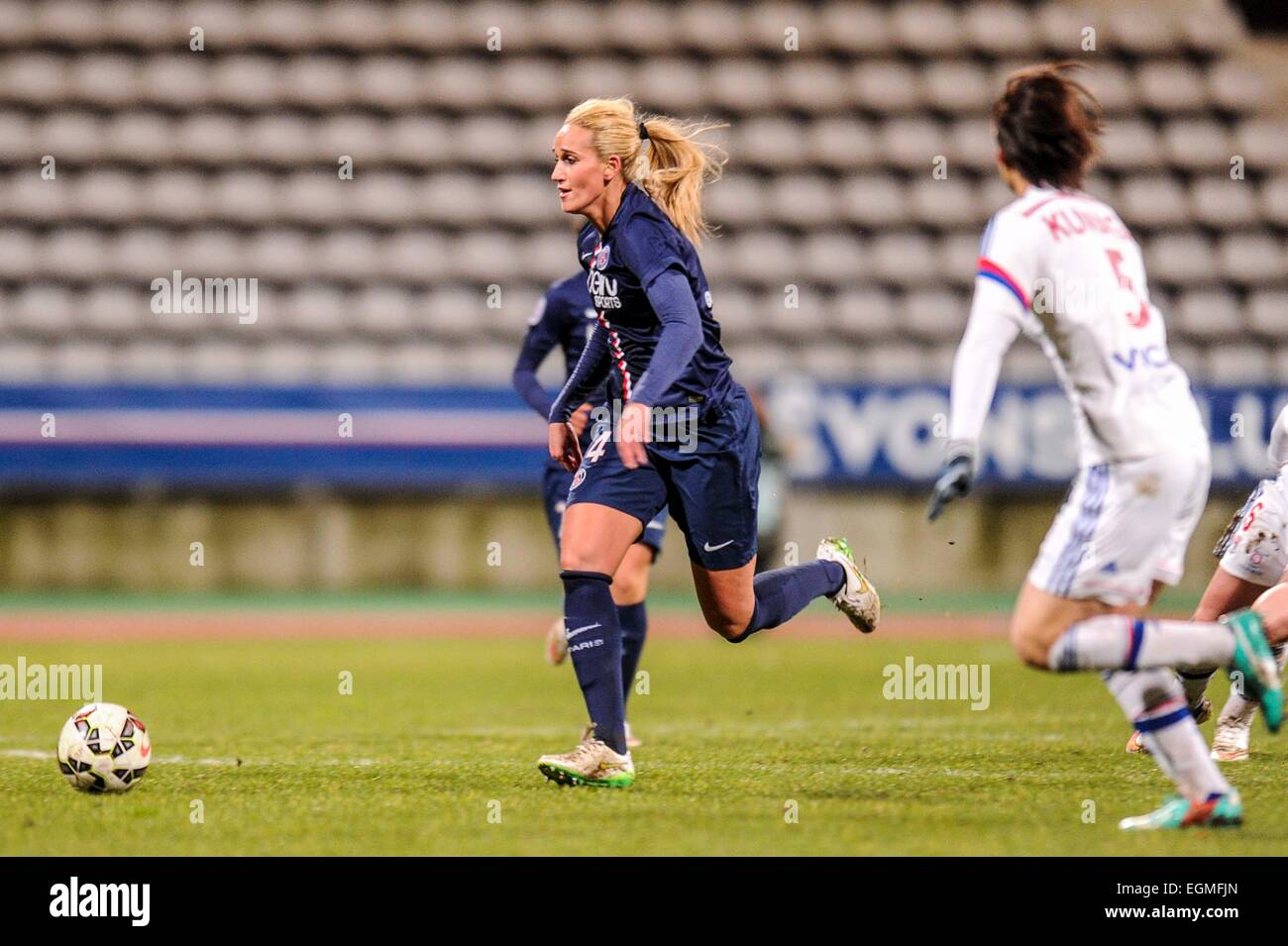 Kheira HAMRAOUI - 21.02.2015 - PSG/Lyon - 1er féminin Division.Photo : Anthony Dibon/Icon Sport *** légende locale Banque D'Images