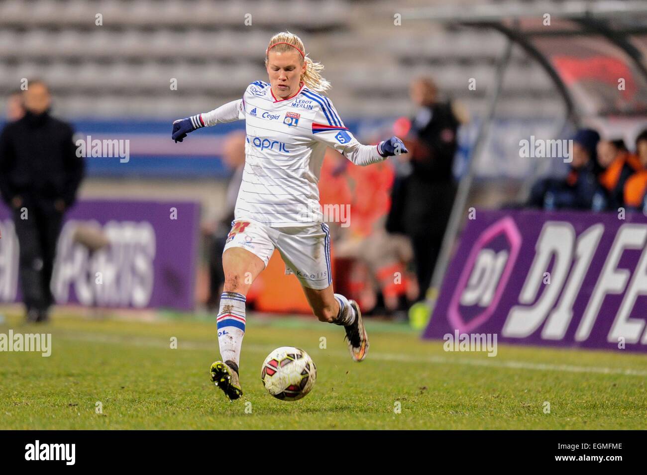 Lara DICKENMANN - 21.02.2015 - PSG/Lyon - 1er féminin Division.Photo : Anthony Dibon/Icon Sport *** légende locale Banque D'Images