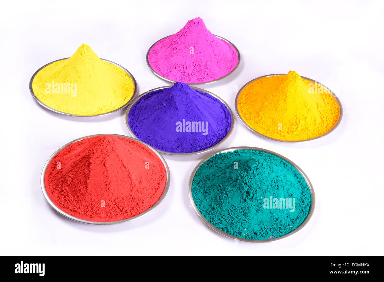 Tas de gulaal colorés Banque D'Images