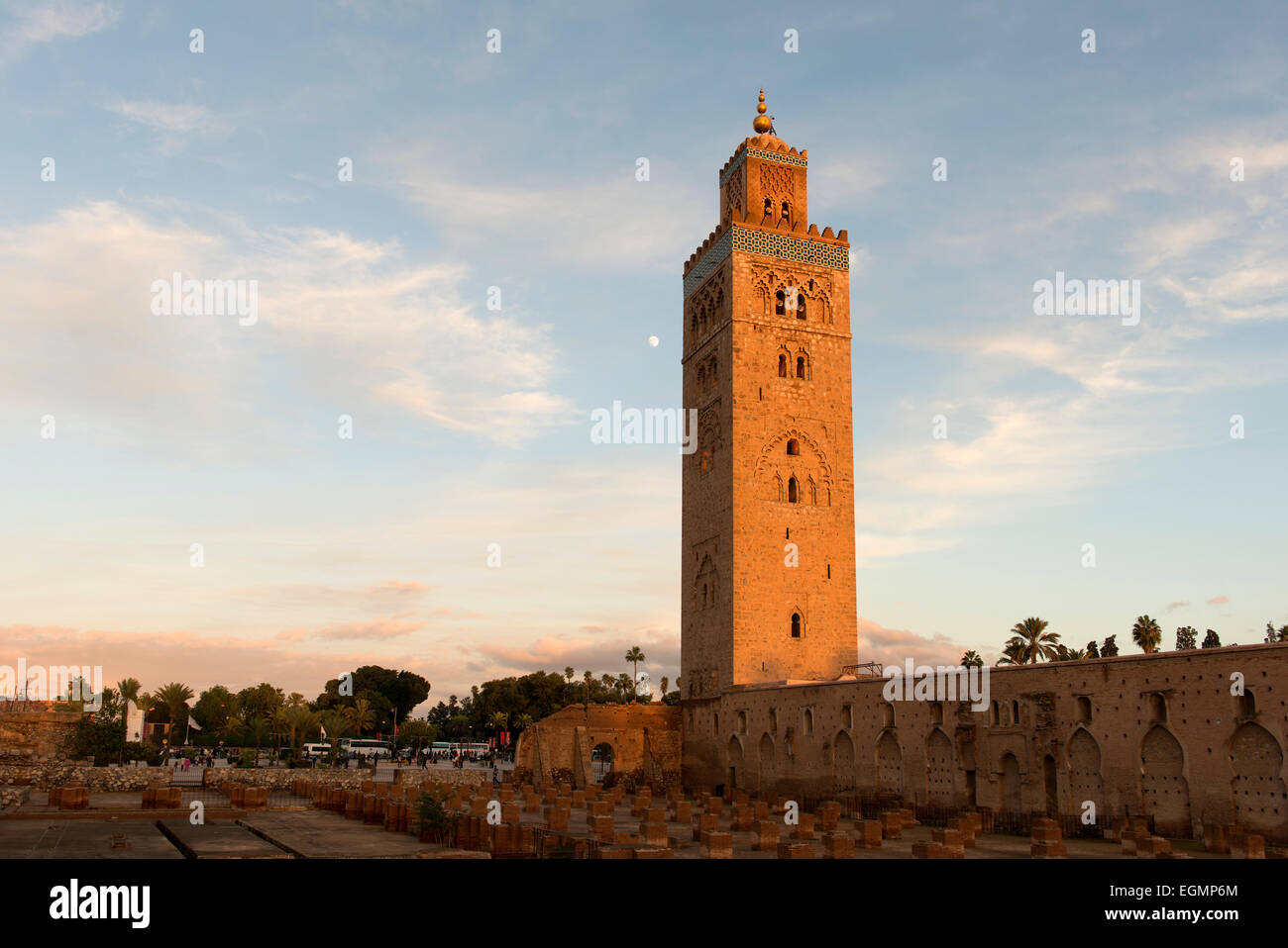 Mosquée de la koutoubia, Marrakech, Maroc Banque D'Images