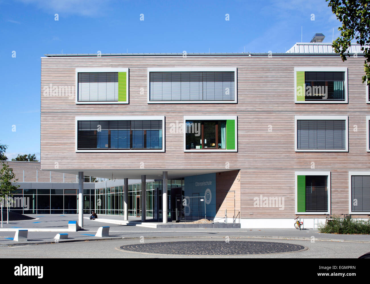 Centre d'éducation 'Tor zur Welt", complète l'école, le Salon International de la construction, IBA Hamburg, Hambourg, Kirchdorf Banque D'Images