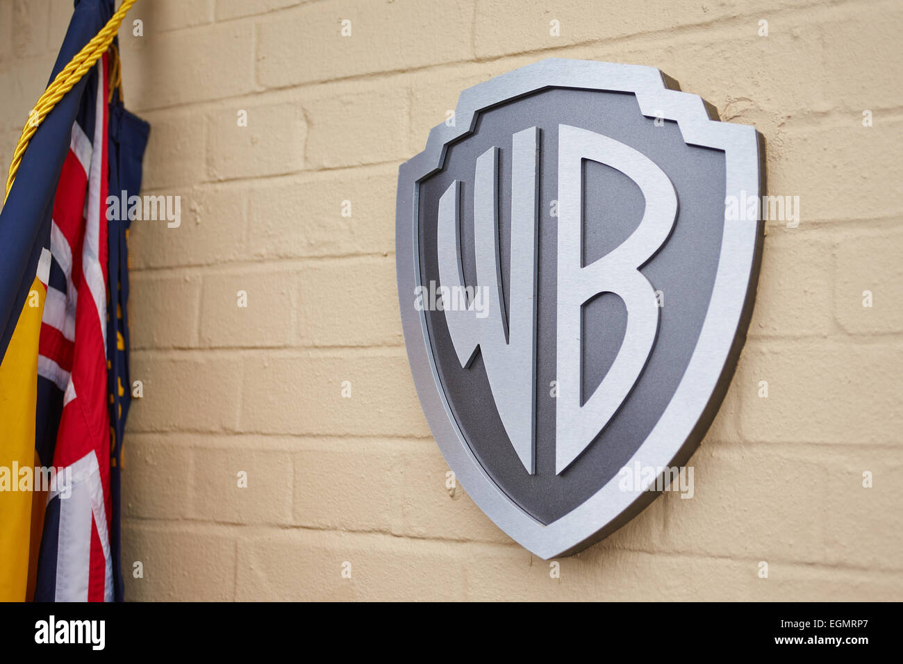 Warner Brothers signer aux studios de Leavesden Banque D'Images