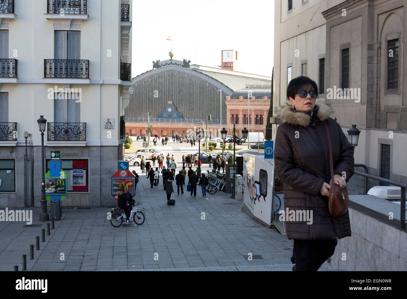 La gare de Madrid Atocha de Reina Sofia Museum Banque D'Images