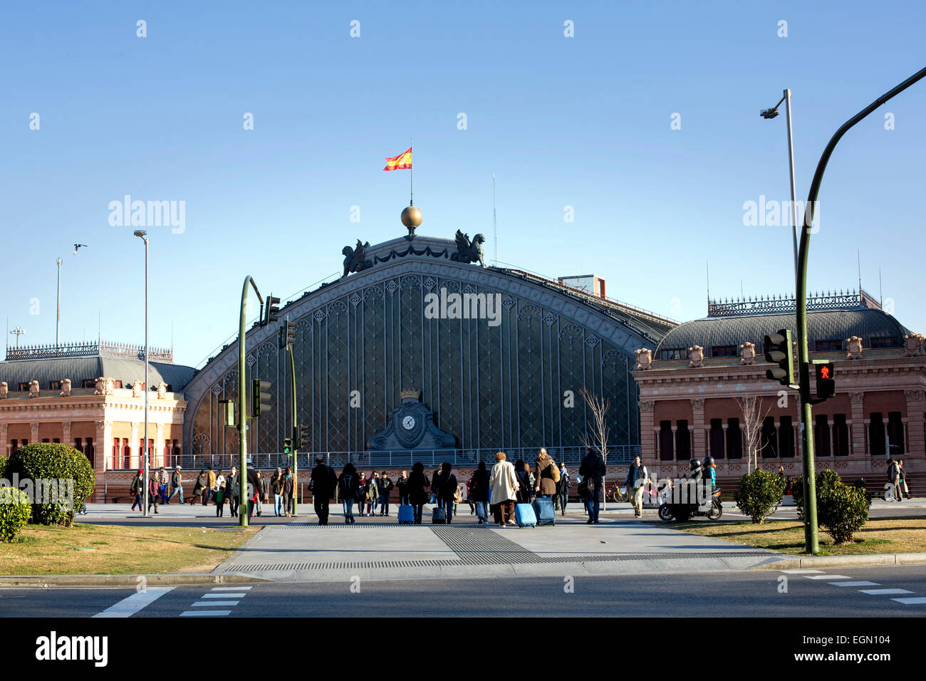 La gare d'Atocha, Madrid Banque D'Images