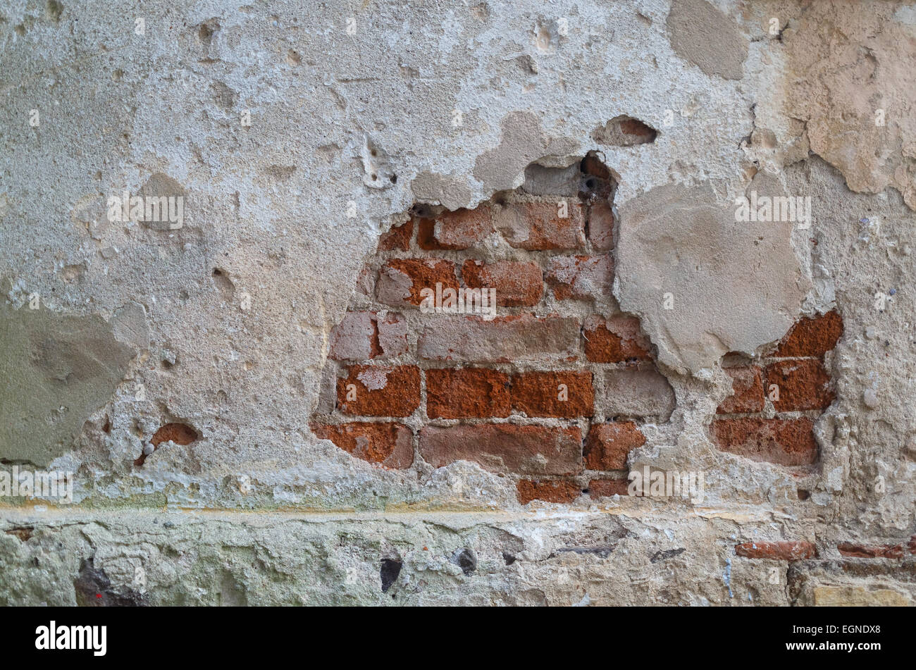 Old grunge paroi de la brique. Grunge arrière-plan, Vue de face. Banque D'Images