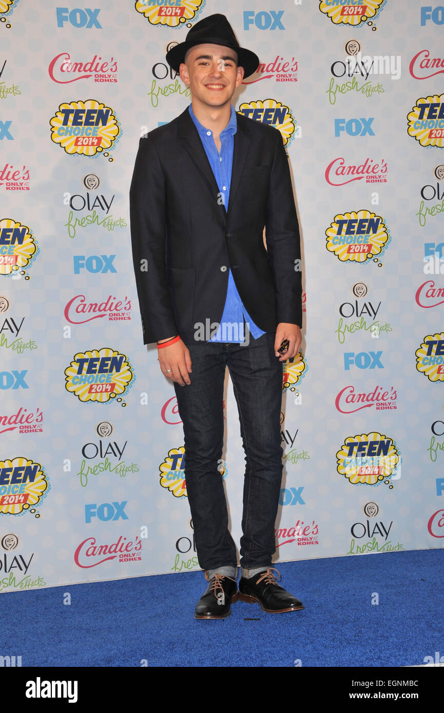 LOS ANGELES, CA - le 10 août 2014 : Charlie Rowe au Teen Choice Awards 2014 Au Shrine Auditorium. Banque D'Images