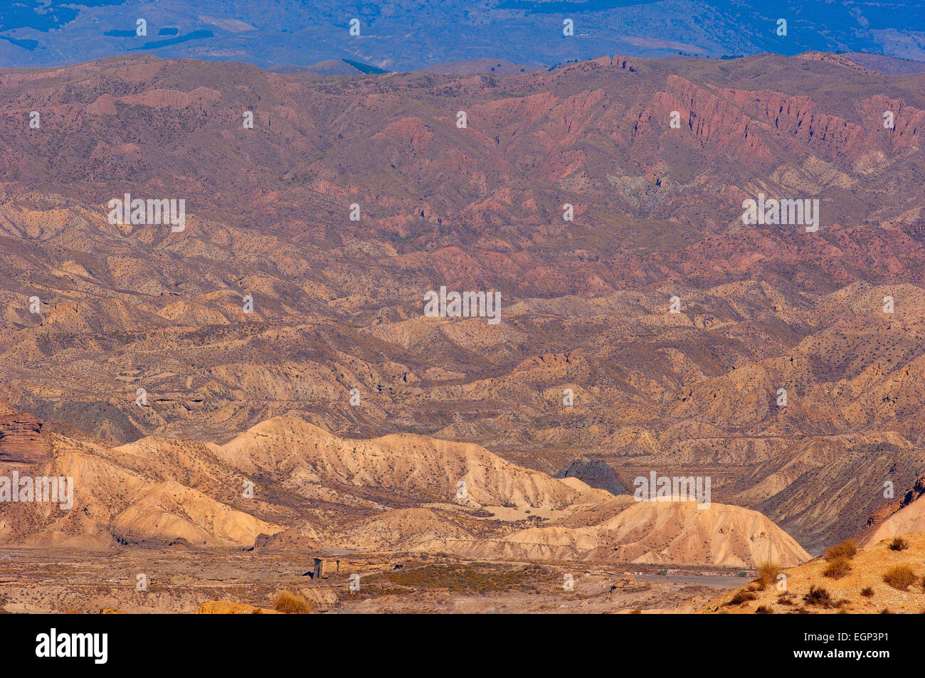 Parc Naturel du désert de Tabernas, Tabernas, la Province d'Almeria, Andalousie, Espagne Banque D'Images