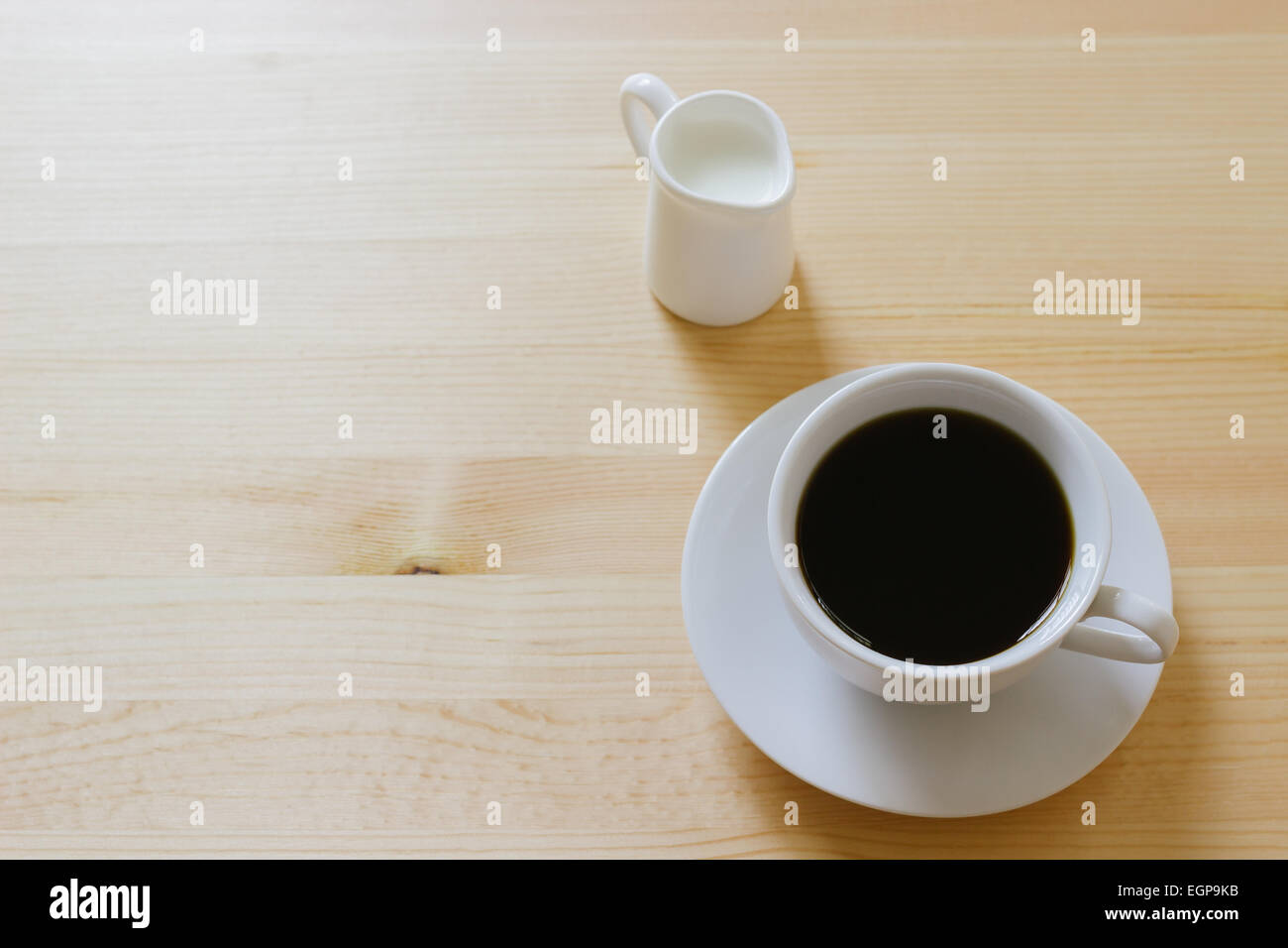 café et lait Banque D'Images