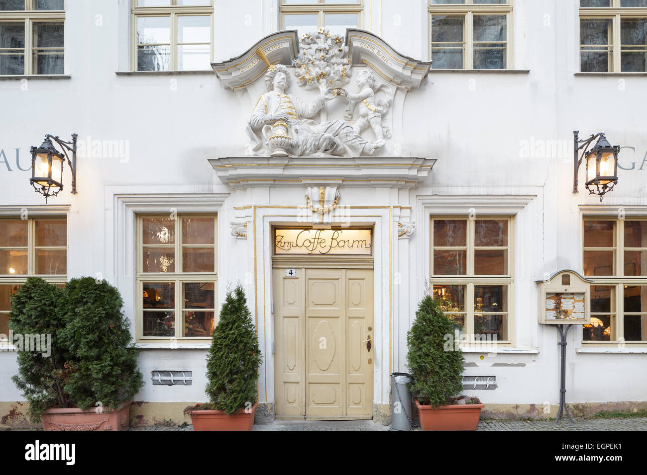 Zum Coffe Baum, Leipzig, Saxe, Allemagne Banque D'Images