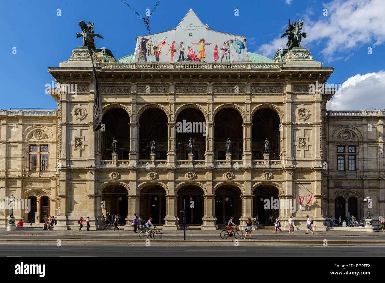 Théâtre de l'Opéra de Vienne, Autriche Banque D'Images