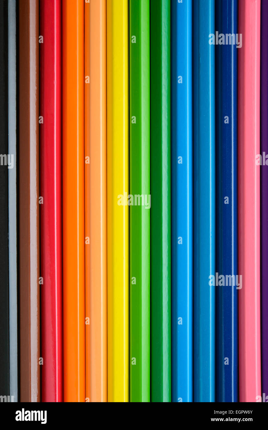 crayons de couleur Banque D'Images