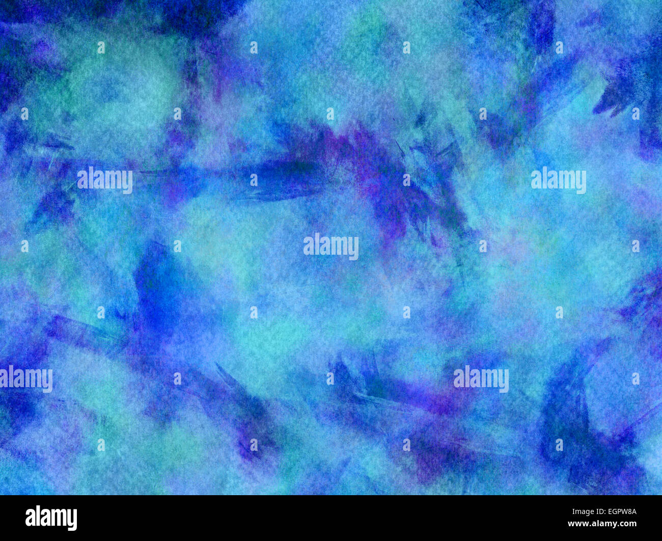 Teal aqua bleu violet Aquarelle papier texture Background coloré Banque D'Images