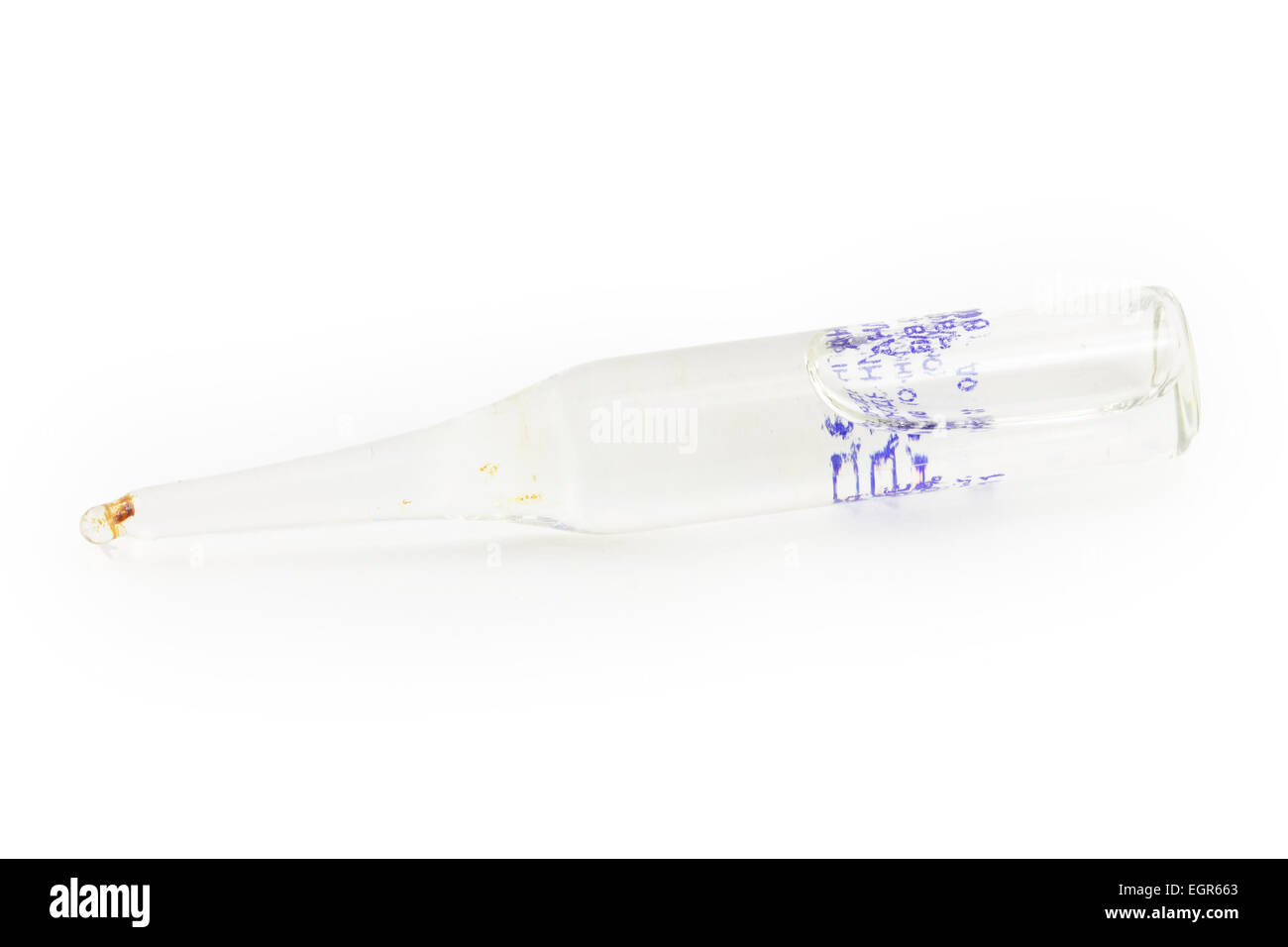 Ampoules médicales isolated on white Banque D'Images