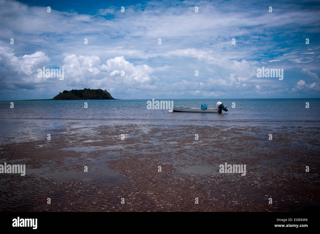 Plage de m'Bouini, Mayotte, département français d'outre mer Banque D'Images