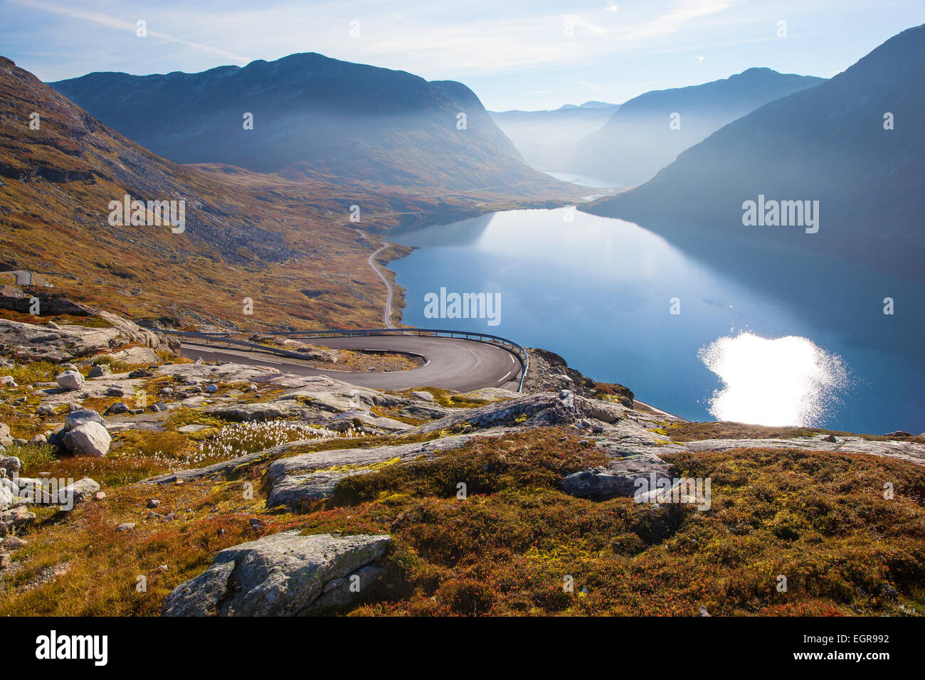 Manière de montagne Dalsnibba en Norvège Banque D'Images