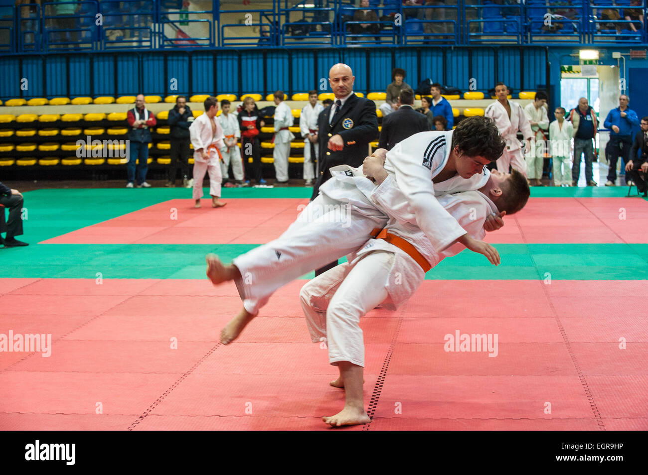 Italie Piémont Turin Turin Sport Crono Le Cupole Judo Judo - Coupe 2015 Turin - Journée dédiée aux cadets, juniors et seniors Crédit : Realy Easy Star/Alamy Live News Banque D'Images