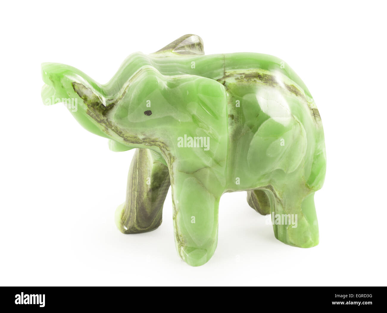 Elephant Onyx isolé sur fond blanc Banque D'Images