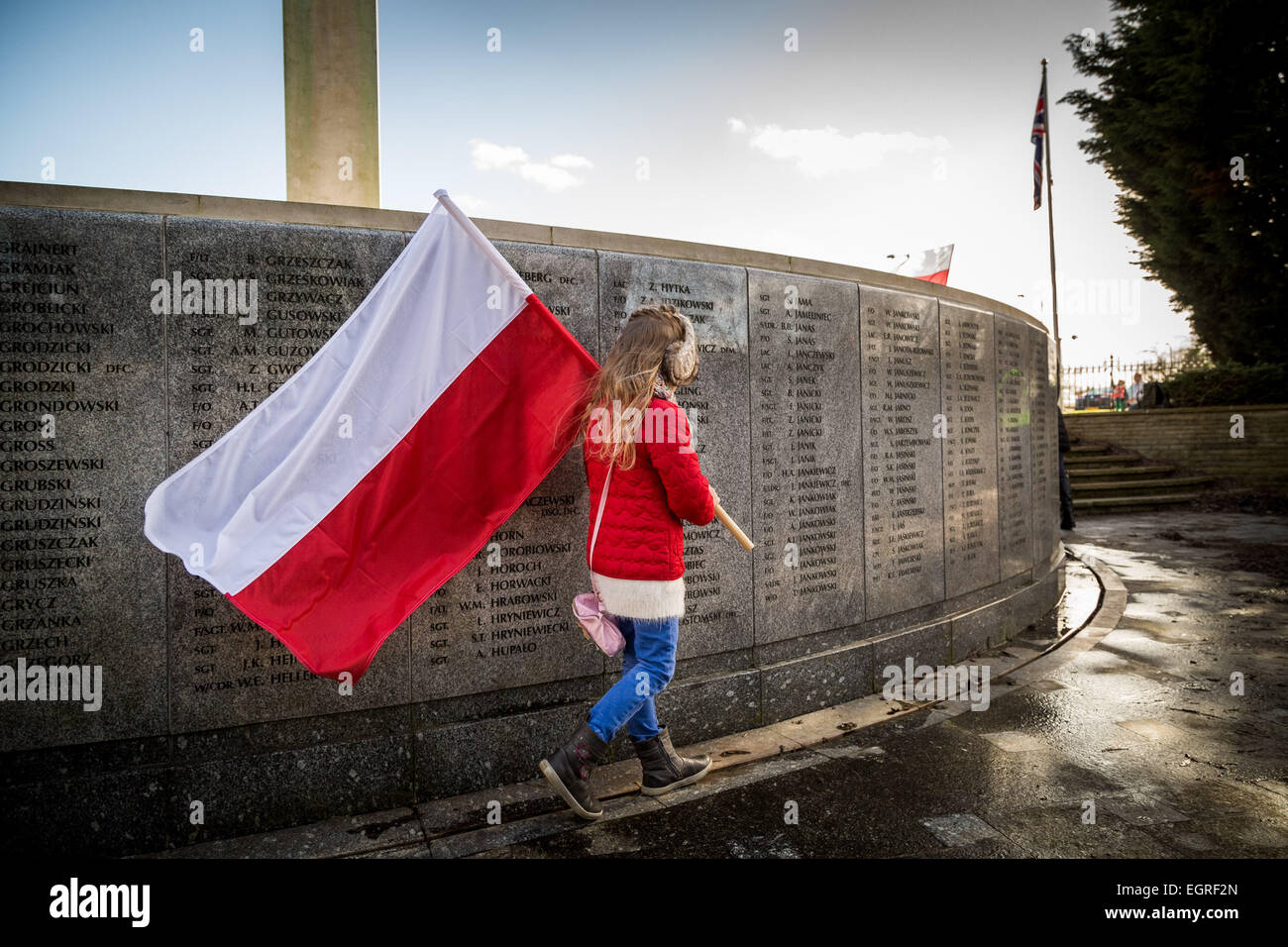 Londres, Royaume-Uni. 1er mars 2015. En souvenir des soldats polonais maudit Crédit : Guy Josse/Alamy Live News Banque D'Images