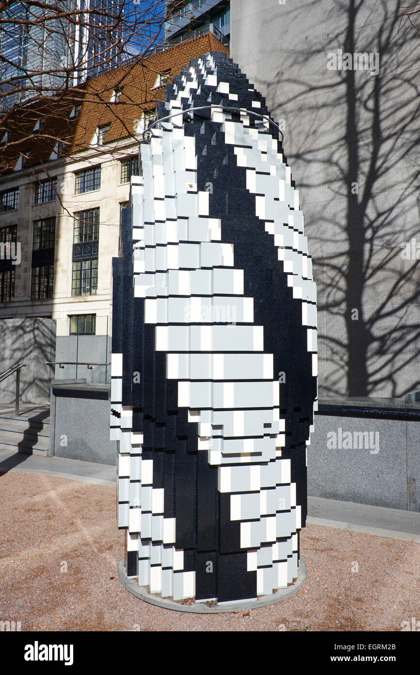 Le Gherkin modèle Lego de Saint Mary Axe Ville de London UK Banque D'Images