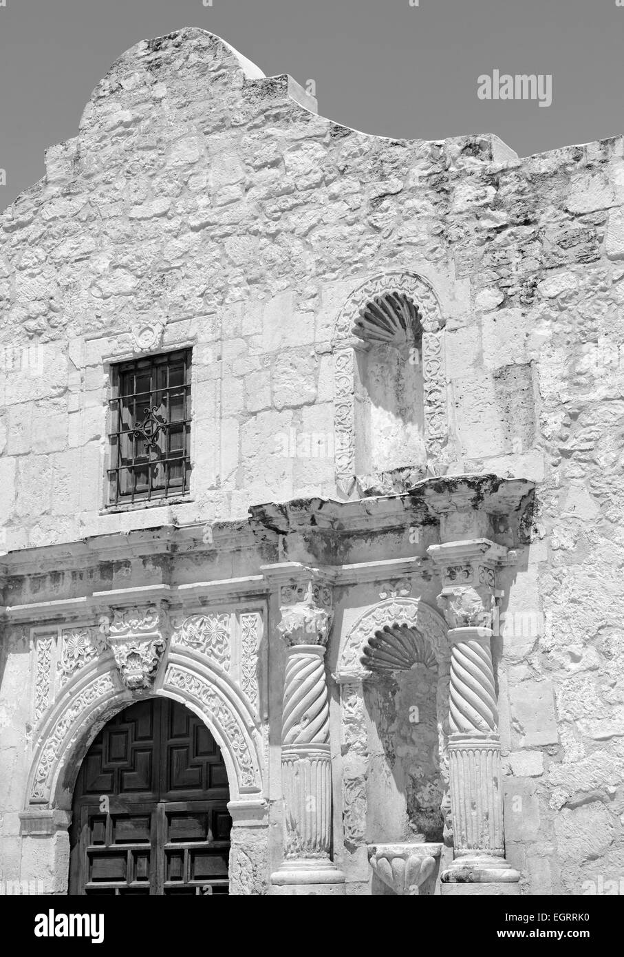 L'historique Alamo, San Antonio, Texas, USA Banque D'Images