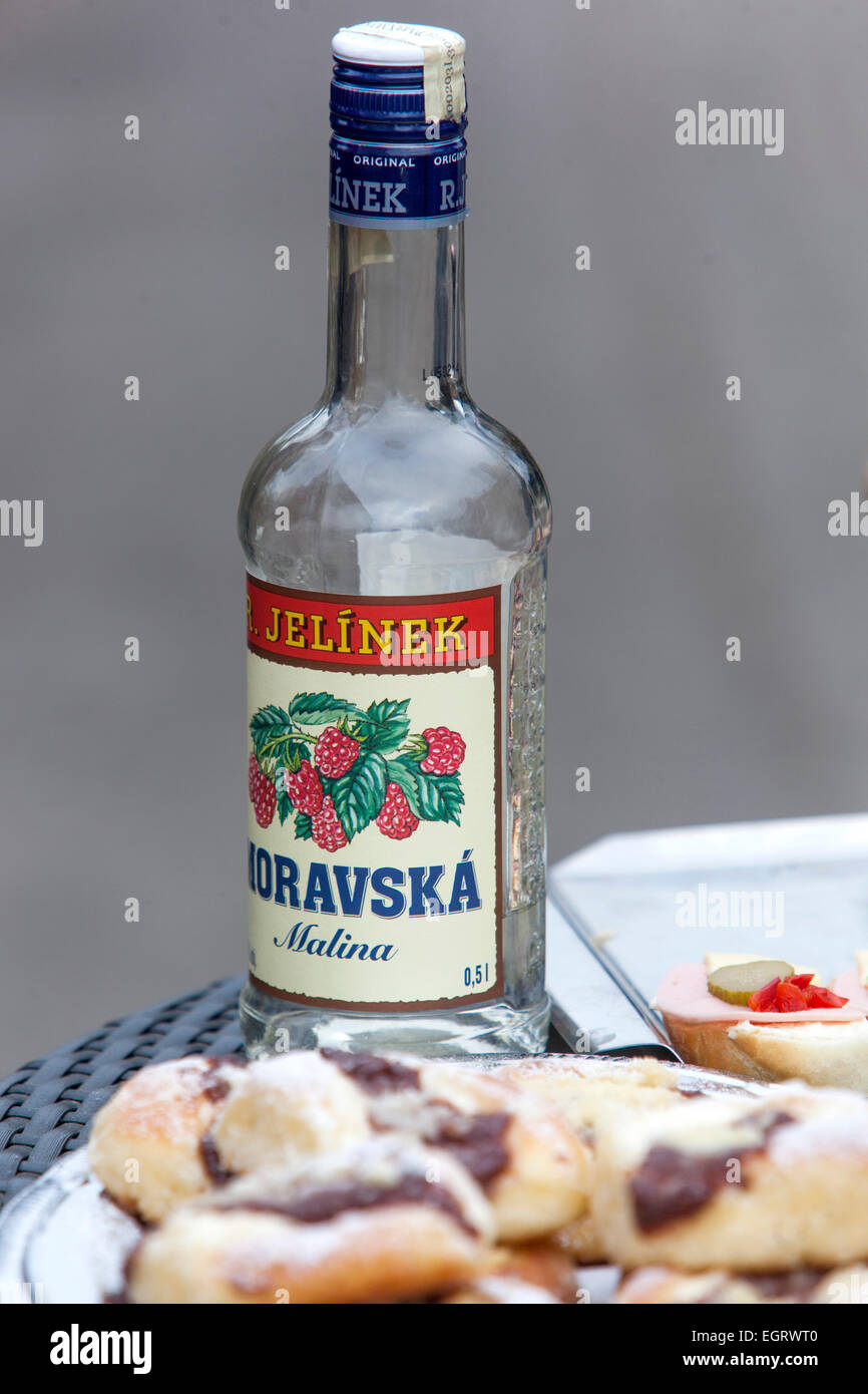 Moravska Slivovice, brandy de prune tchèque Banque D'Images