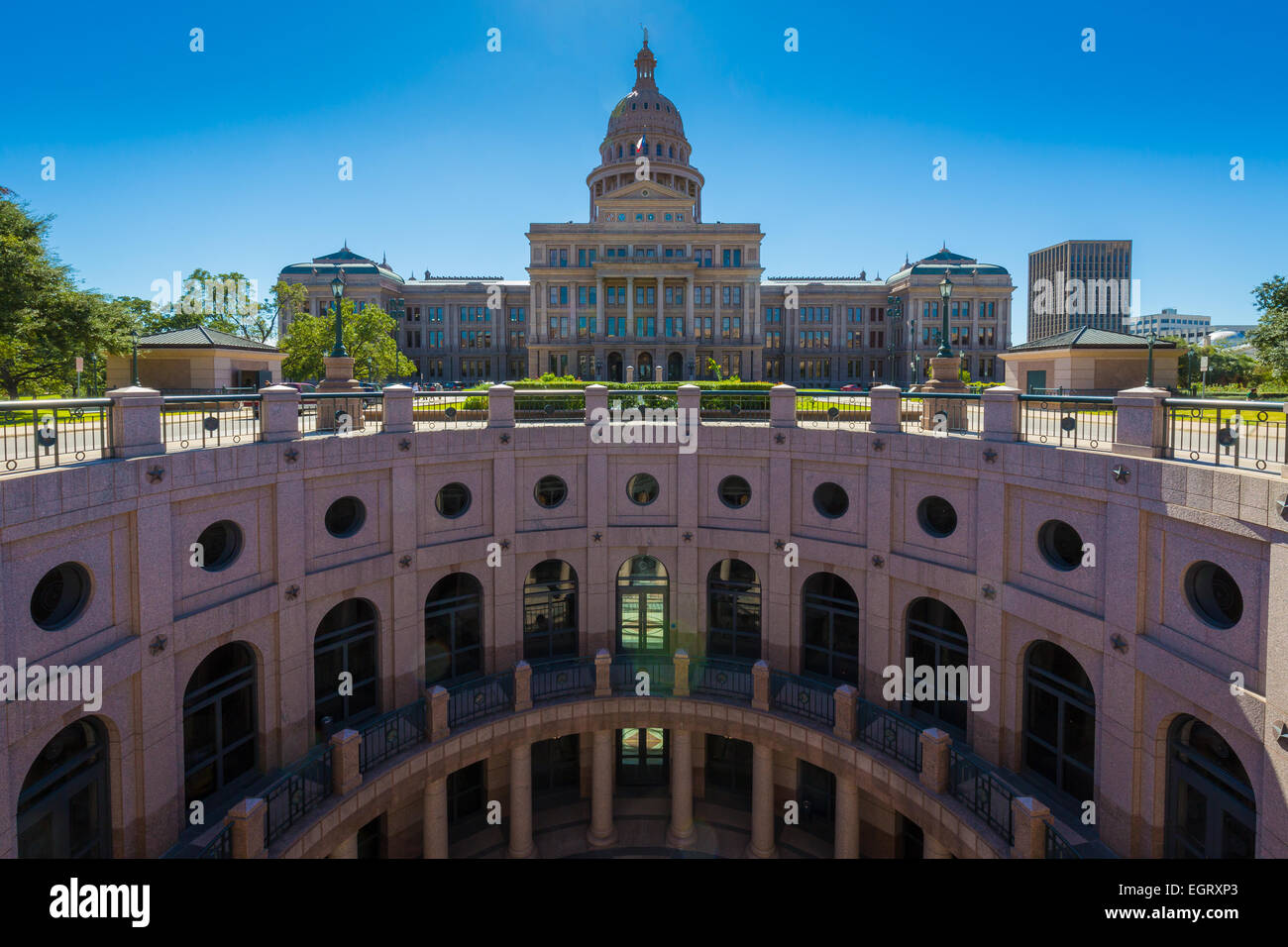 Le Texas State Capitol, situé dans le centre-ville d'Austin, est le quatrième bâtiment pour abriter le gouvernement de l'état du Texas. Banque D'Images
