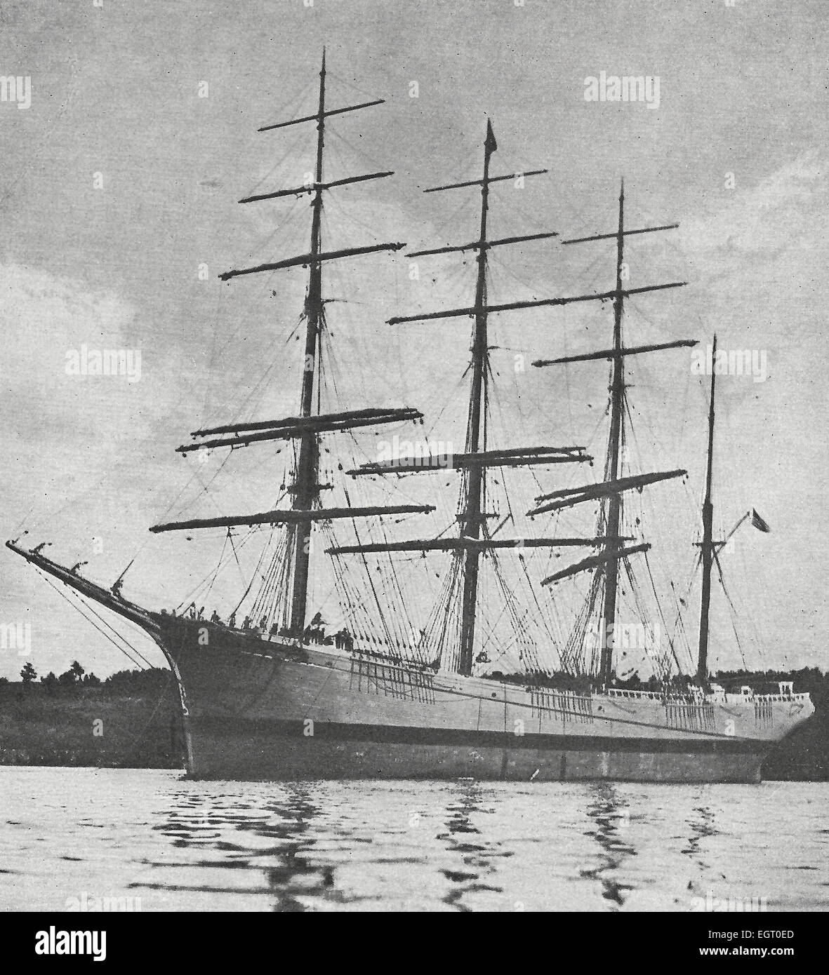 L'un de l'ancienne flotte espagnole de navires construits par Sewall au Bath, Maine 1916 Banque D'Images