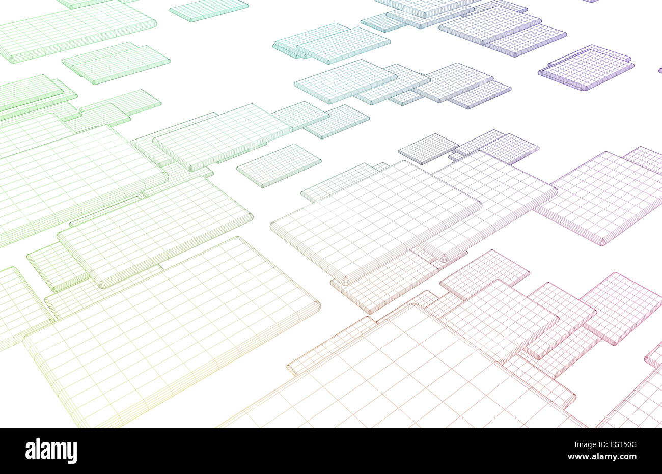 Les logiciels de communication et les outils de la technologie comme un art Banque D'Images