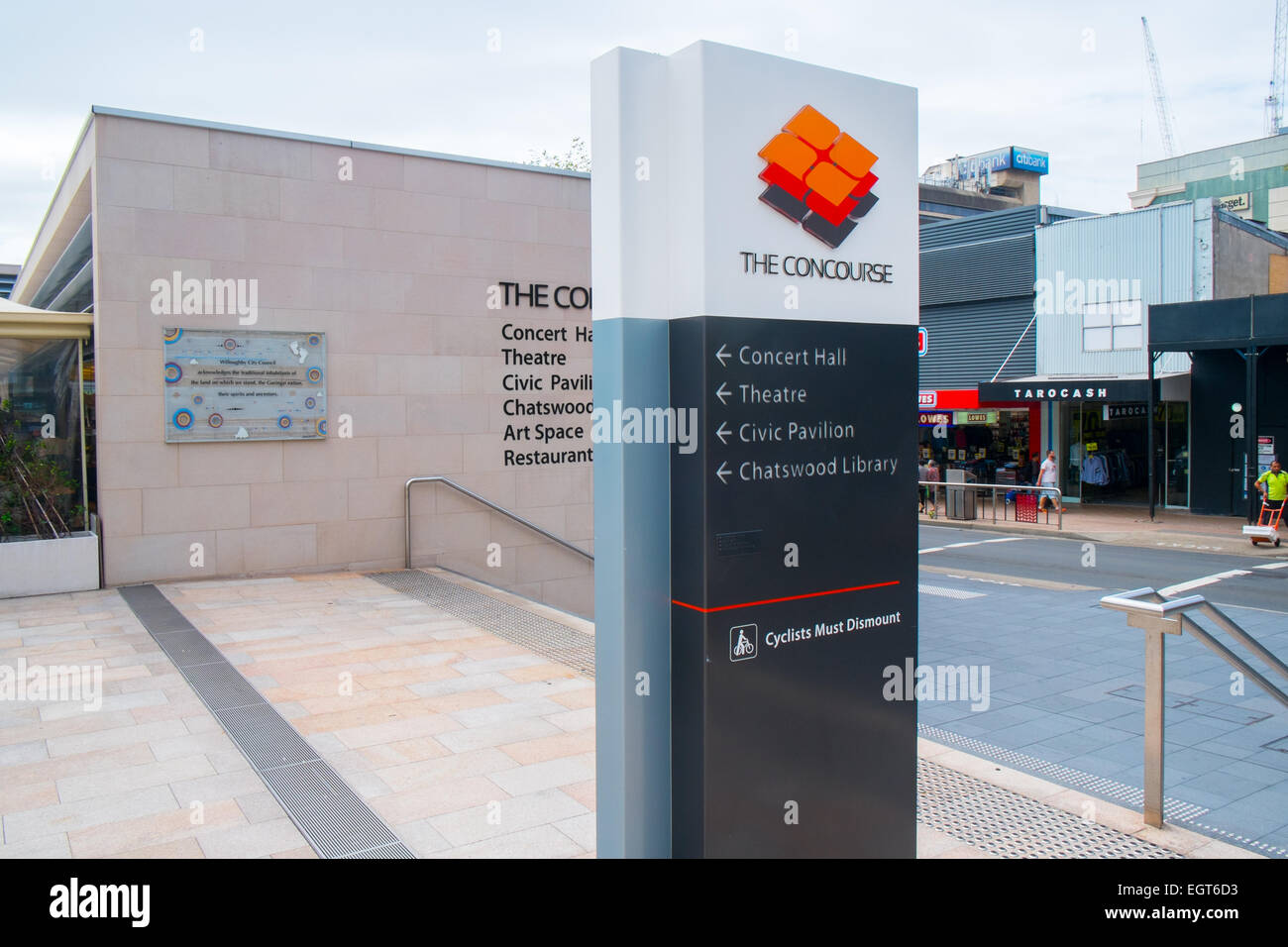 Concourse performing arts et civic center de Chatswood Sydney Australie Banque D'Images