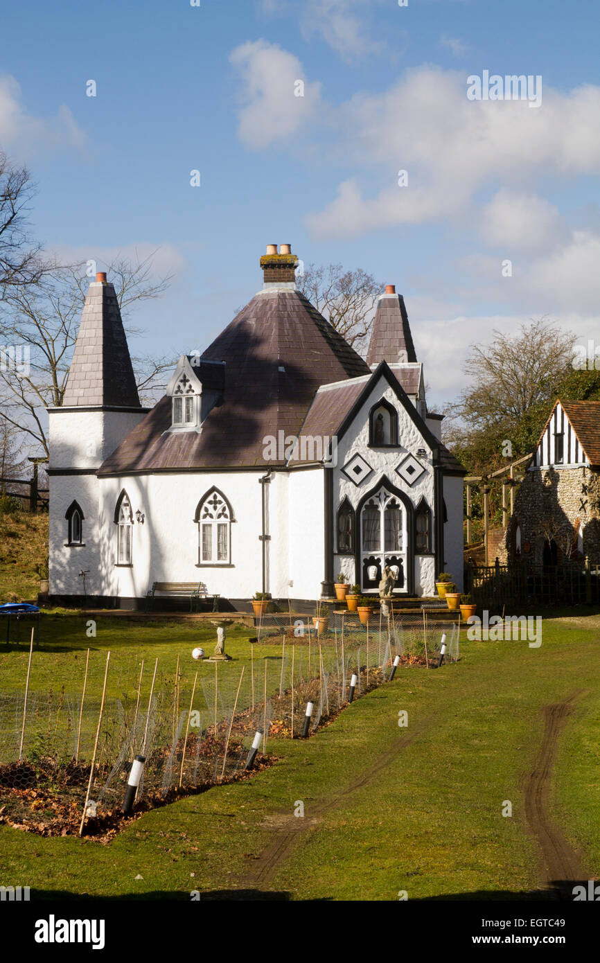 La folie dans les motifs de Knole House dans le Kent en hiver Banque D'Images