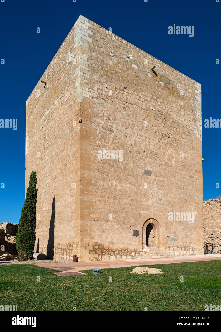 Espolon tour à Lorca Murcia Province Espagne Château Banque D'Images