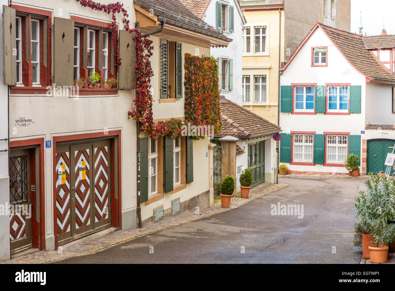 La vieille ville, canton de Bâle-Ville, Bâle, Suisse, Europe. Banque D'Images