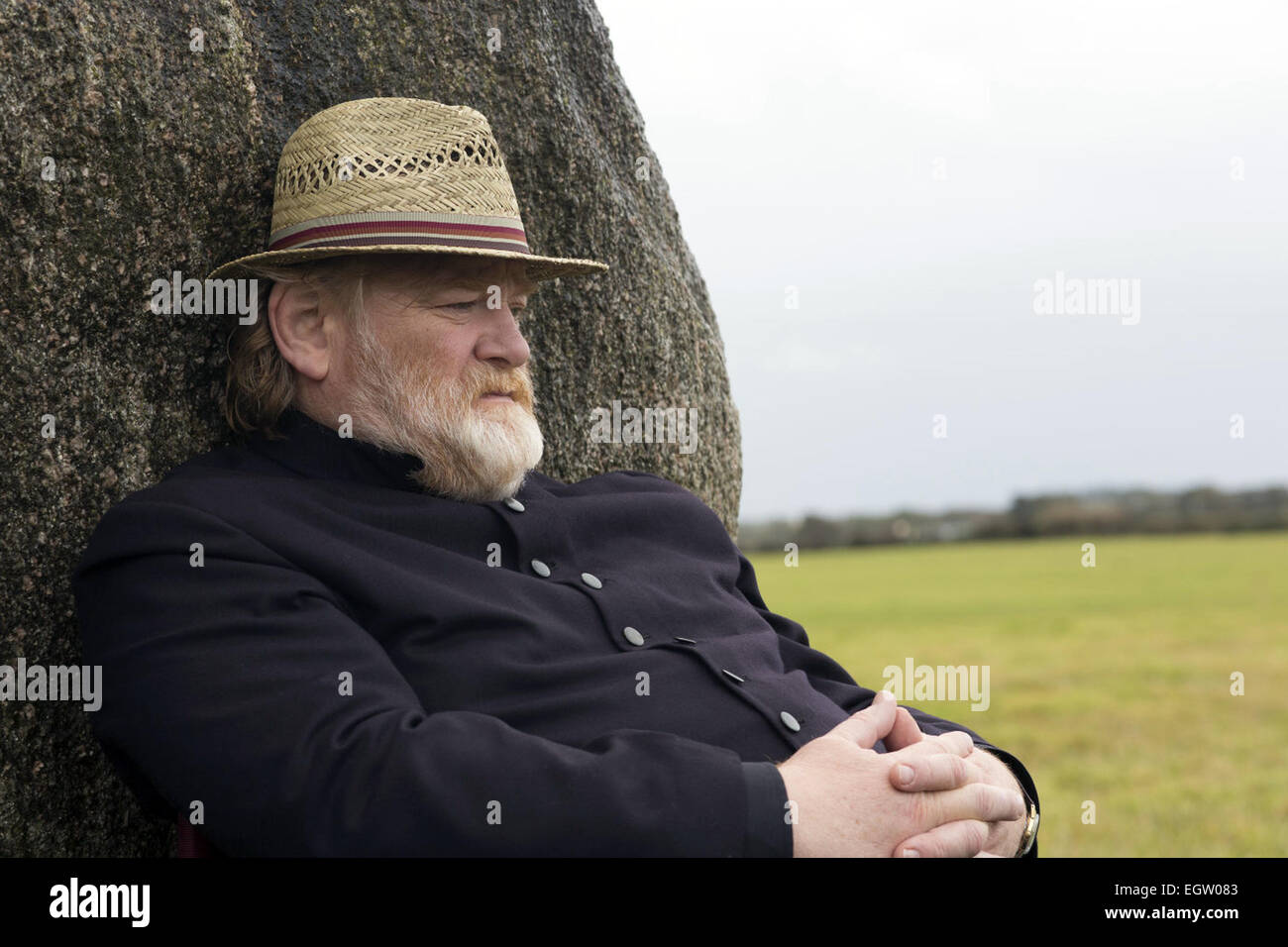 Calvaire est un film irlandais de 2014 Écrit et réalisé par John Michael McDonagh. Le film stars Brendan Gleeson, Chris O'Dowd, Kelly Reilly, Aidan Gillen, Dylan Moran et Isaach de Bankolé Banque D'Images