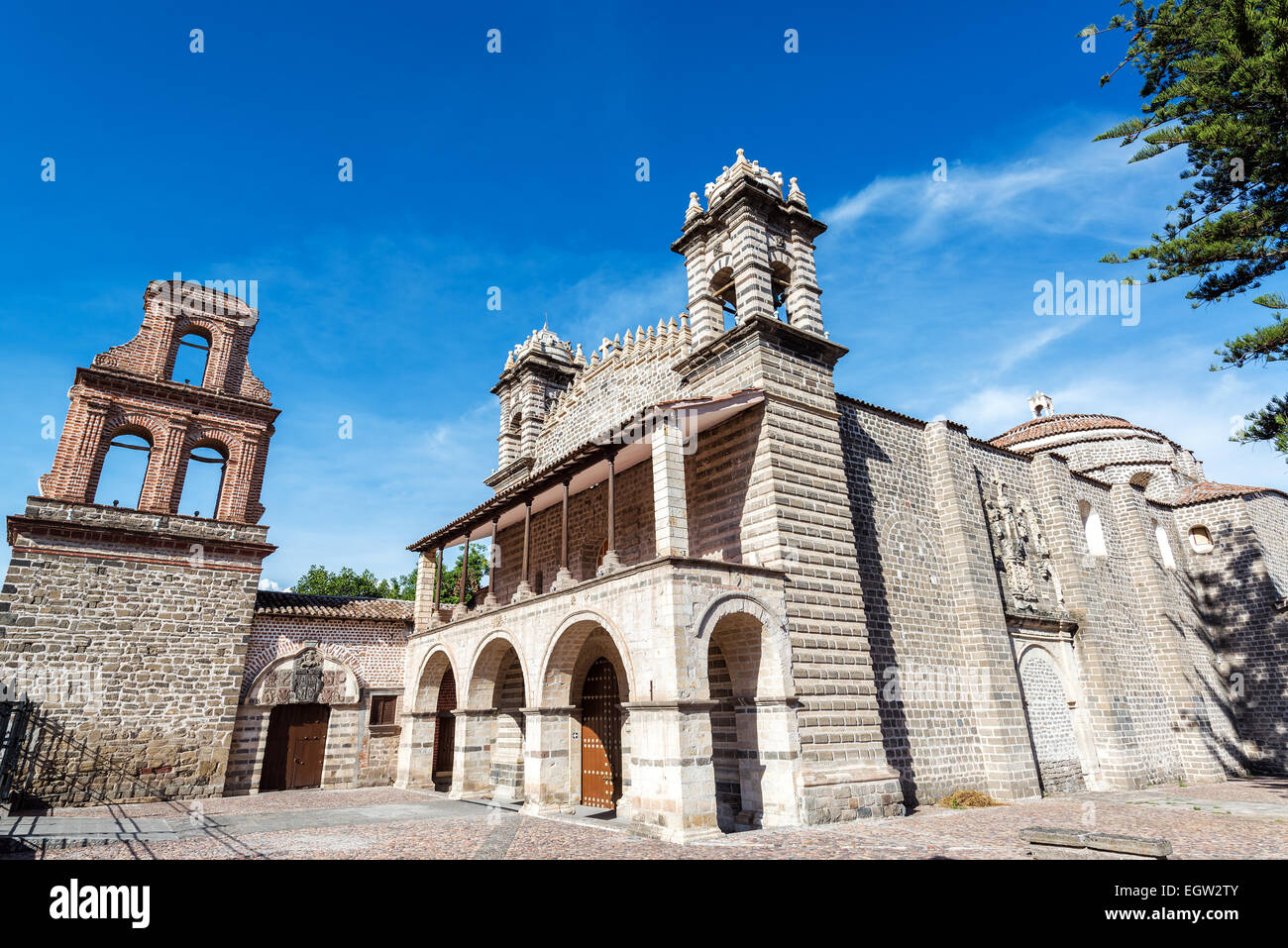Vue de l'église de Santo Domingo à Ayacucho, Pérou Banque D'Images