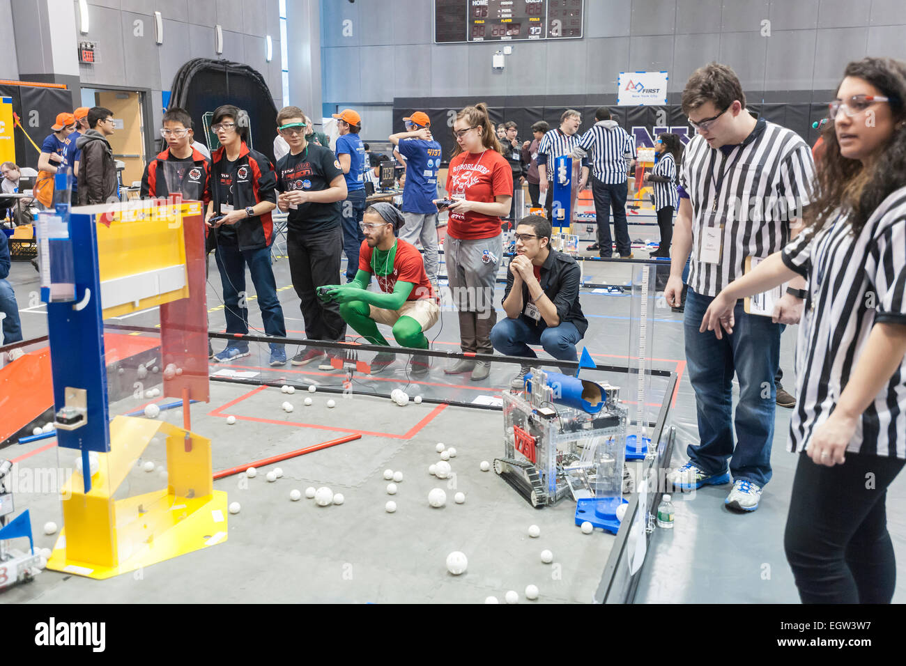 Premier défi championnat régional tenu à NYU-Polytechnic à Brooklyn à New York Banque D'Images