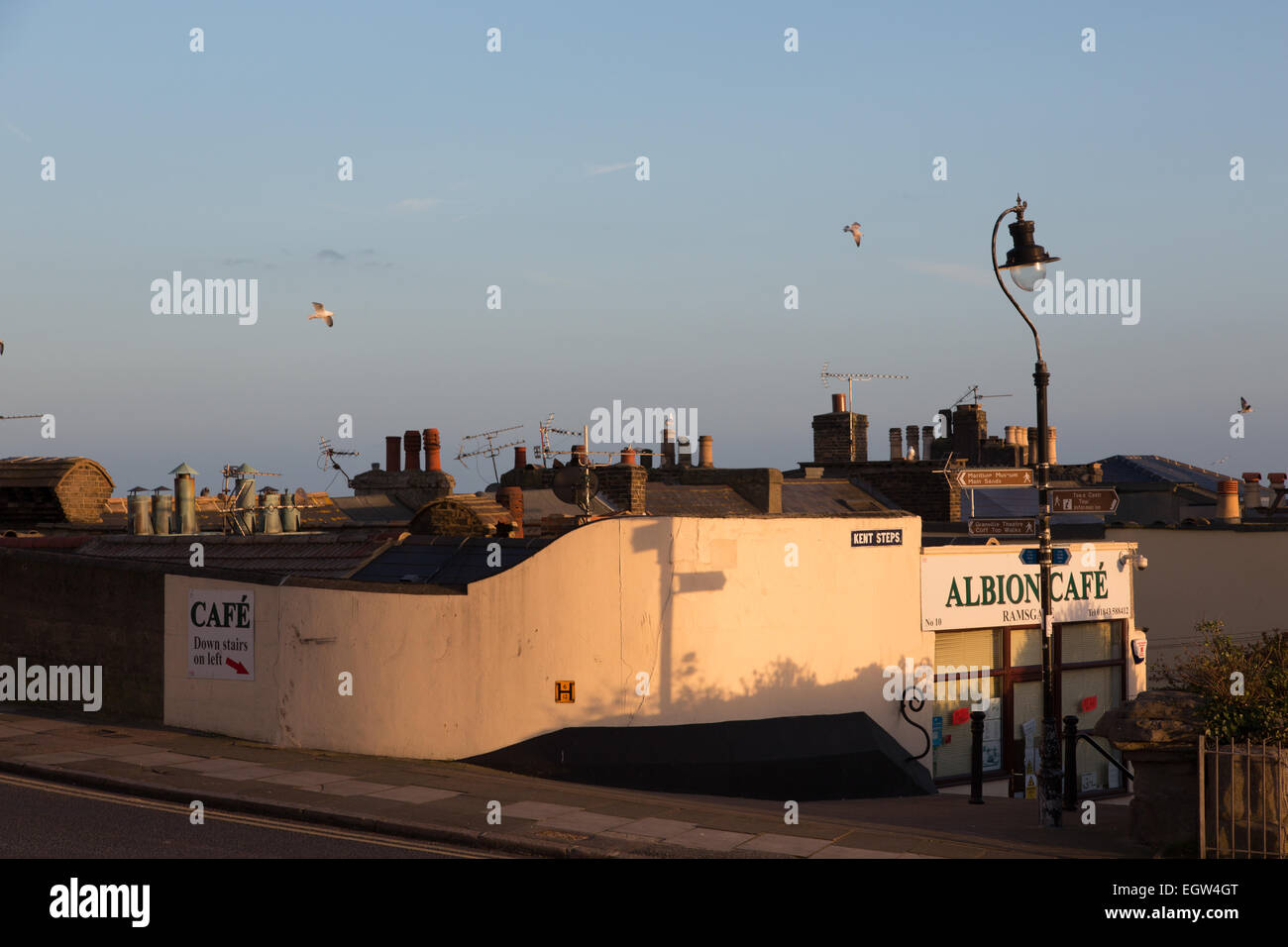 Albion Café sur mesures Kent, Ramsgate, Kent Banque D'Images