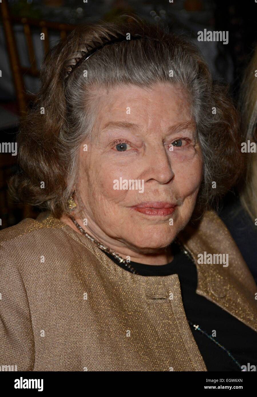 New York, NY, USA. 2e Mar, 2015. Anne Jackson devant le hall des arrivées de l'amour N' Courage 11e Soirée bénéfice pour le théâtre de la nouvelle ville de dramaturges émergents, le Programme National Arts Club, New York, NY 2 Mars, 2015. Credit : Derek Storm/Everett Collection/Alamy Live News Banque D'Images