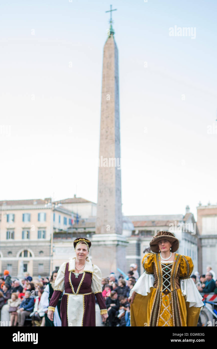 Parade pour Carnevale Romano 2015 Banque D'Images