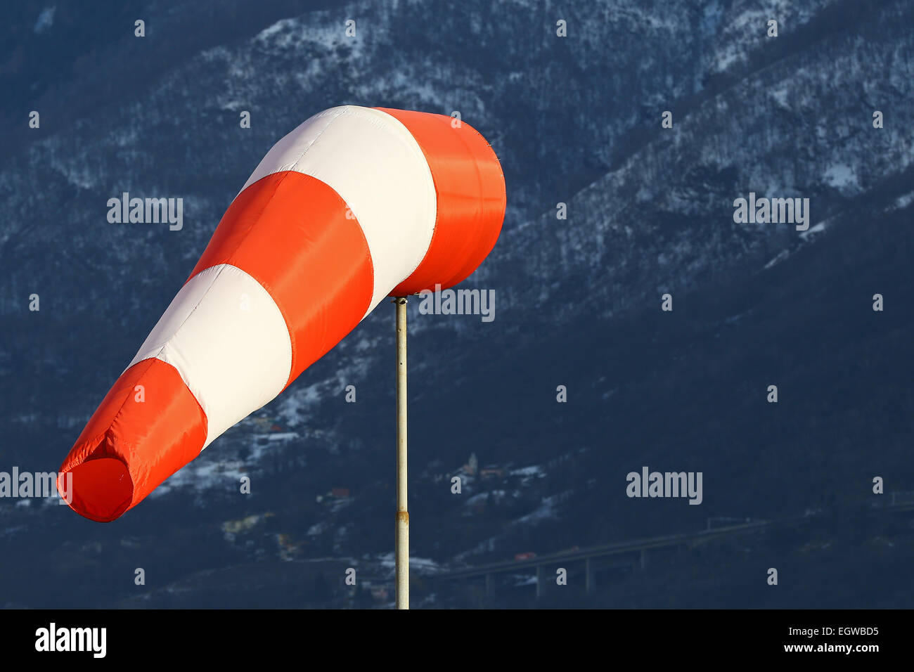 Vent Sockwhite,International,orange, Banque D'Images