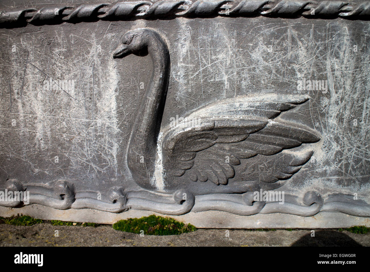 Usine de plomb contenant le détail, Canard sale pub, Stratford-upon-Avon, Royaume-Uni Banque D'Images