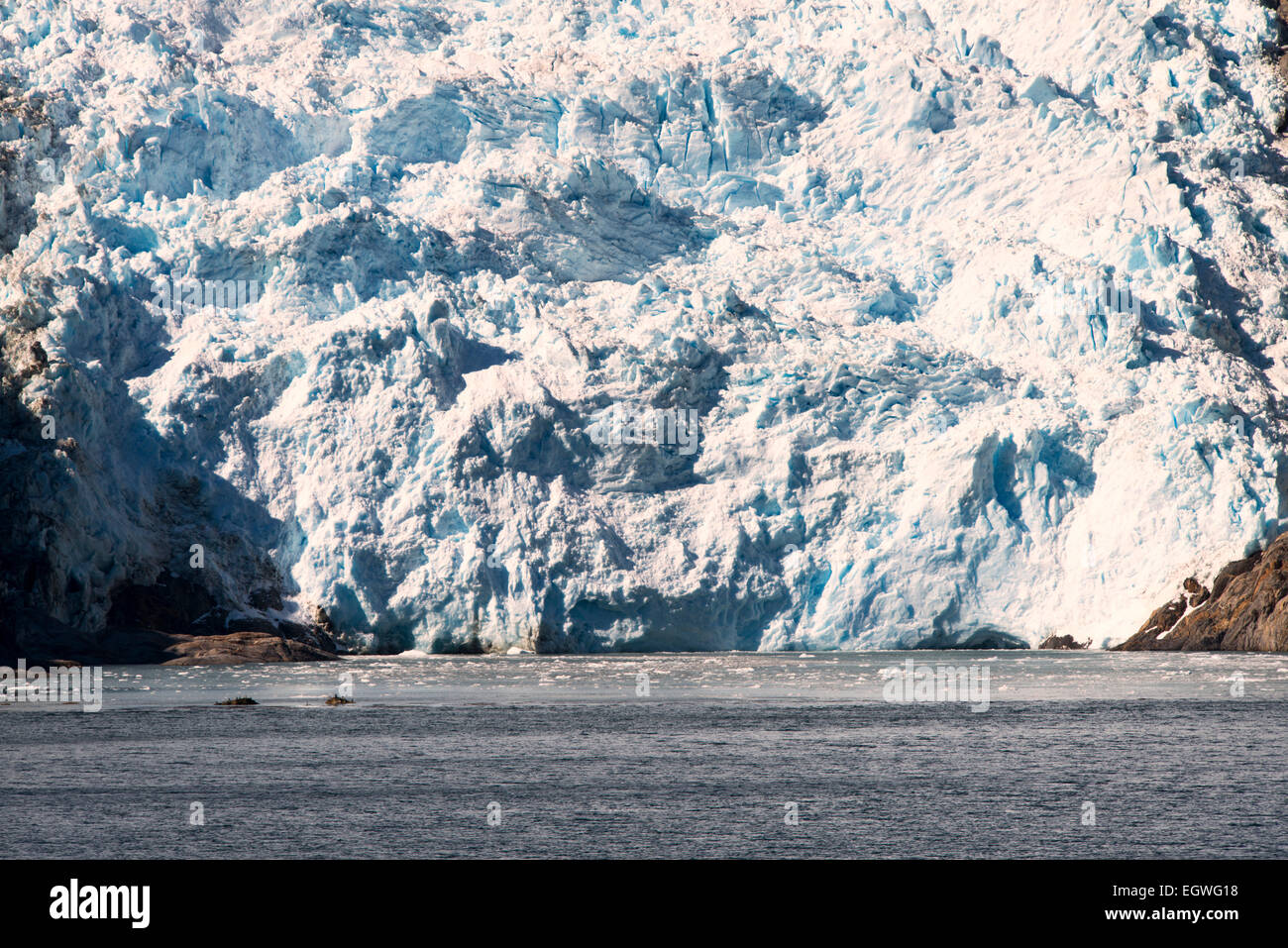 Holande (Hollande) Glacier Alley le long du canal de Beagle Chili Amérique du sud des montagnes de la Cordillère Darwin Patagonie australe Banque D'Images