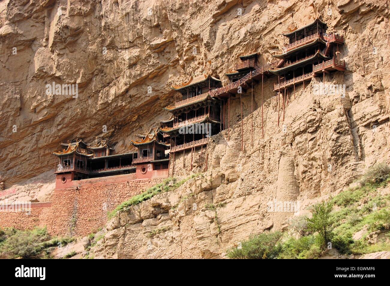 Monastère suspendu temple près de Datong, Chine Banque D'Images