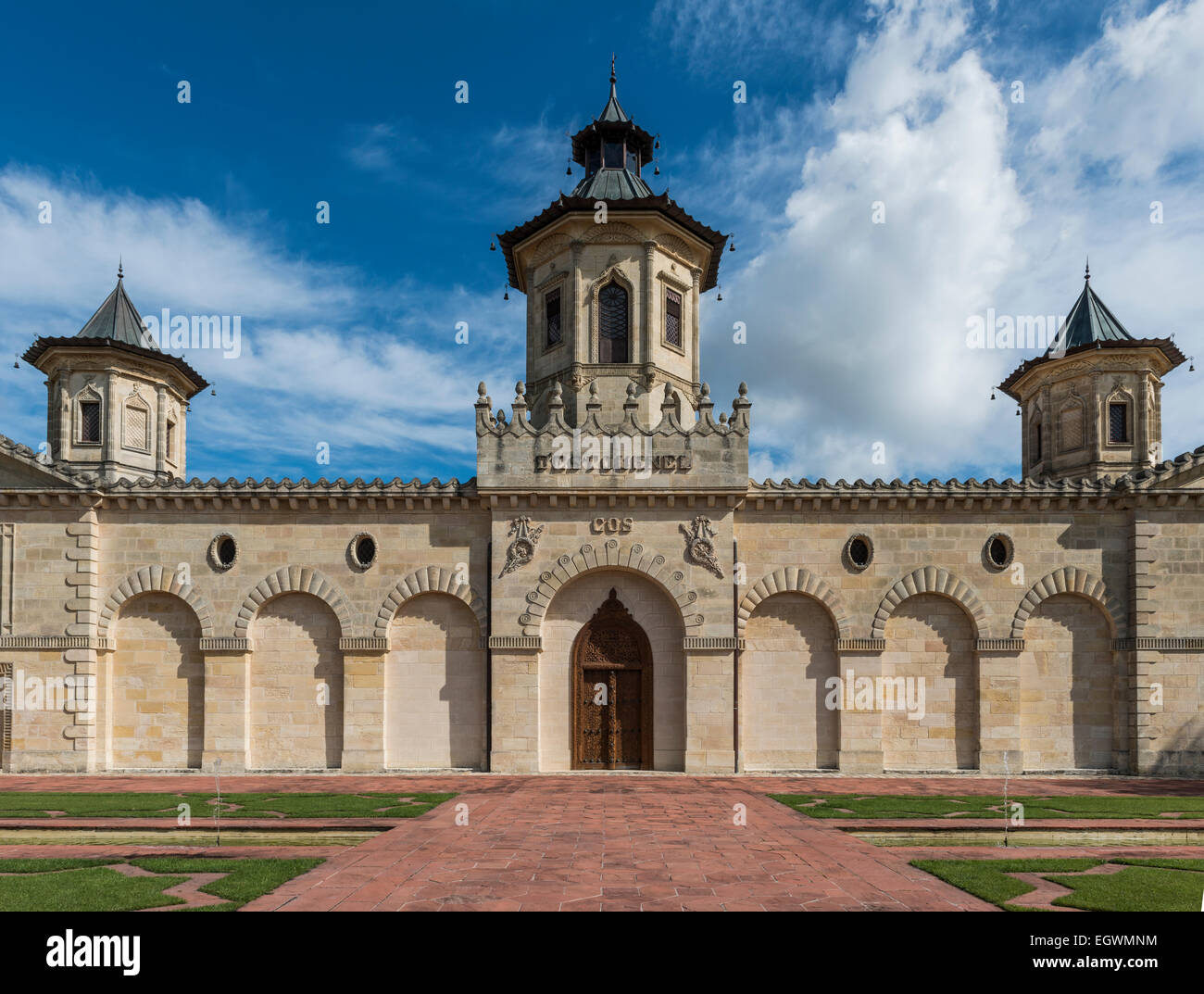 /Chateau Cos d'Estournel à Saint-estèphe Medoc France. Banque D'Images