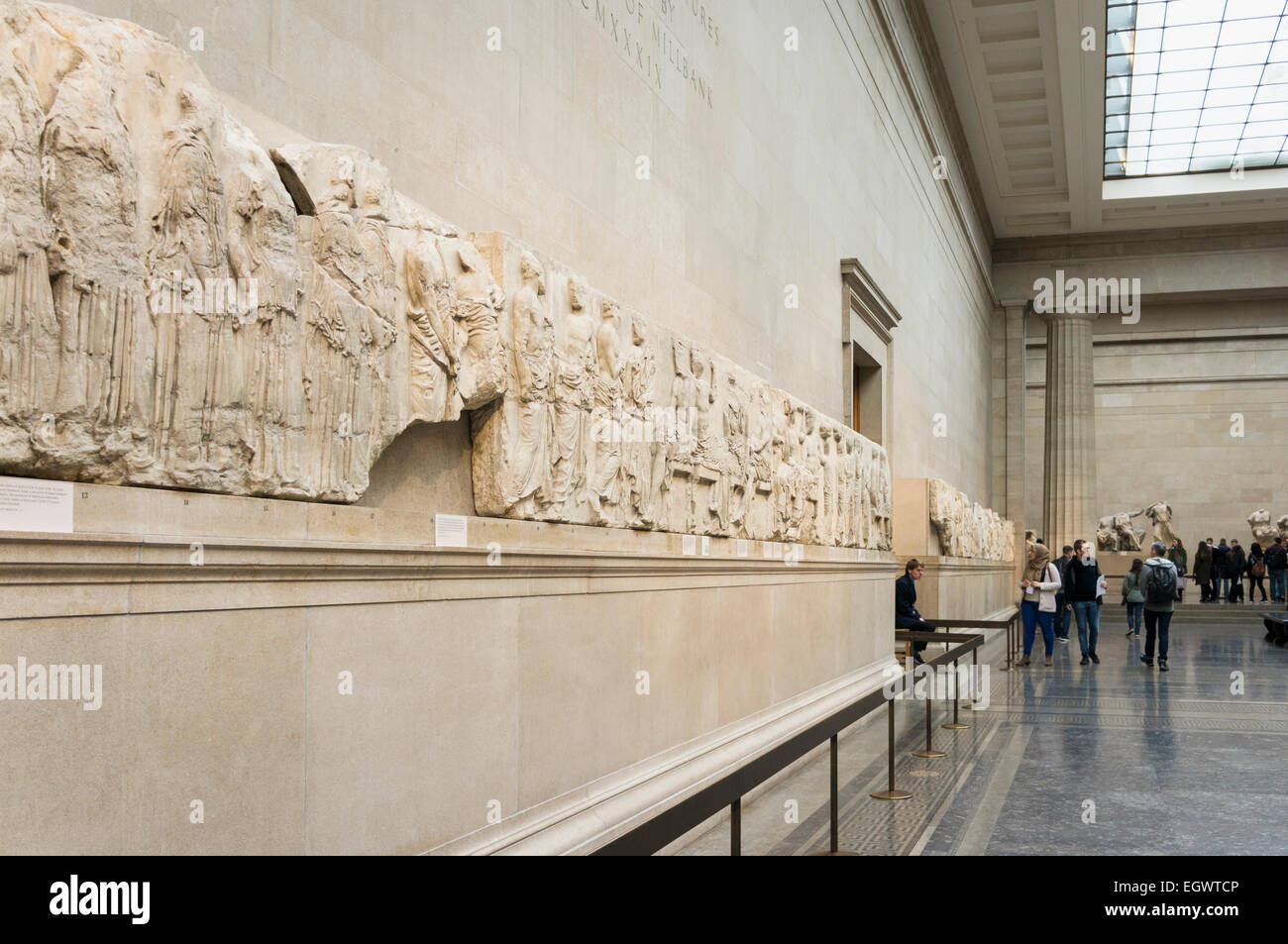 Du Parthénon au British Museum, Londres, Angleterre, Royaume-Uni Banque D'Images