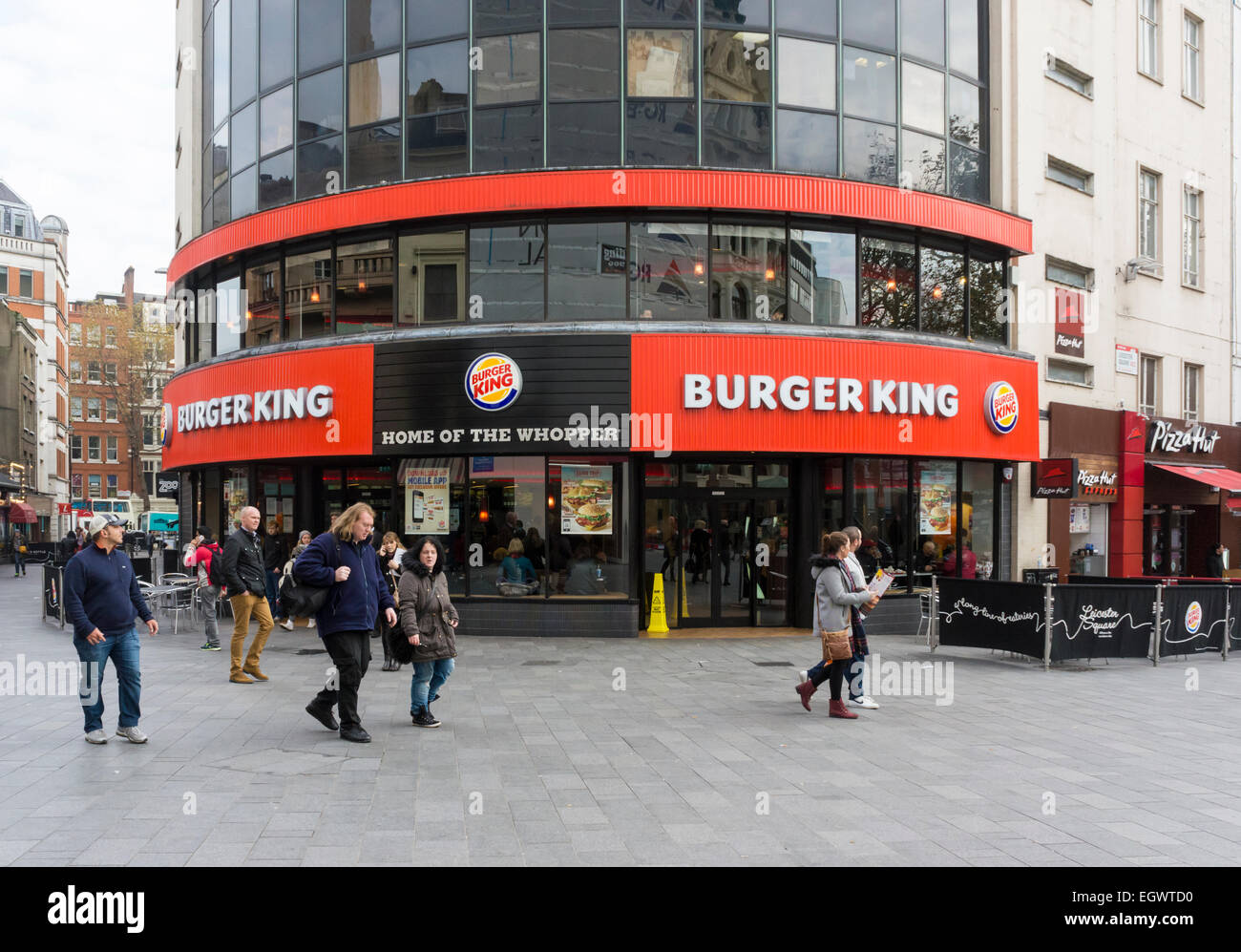 Restaurant Burger King à Leicester Square, London, UK Banque D'Images