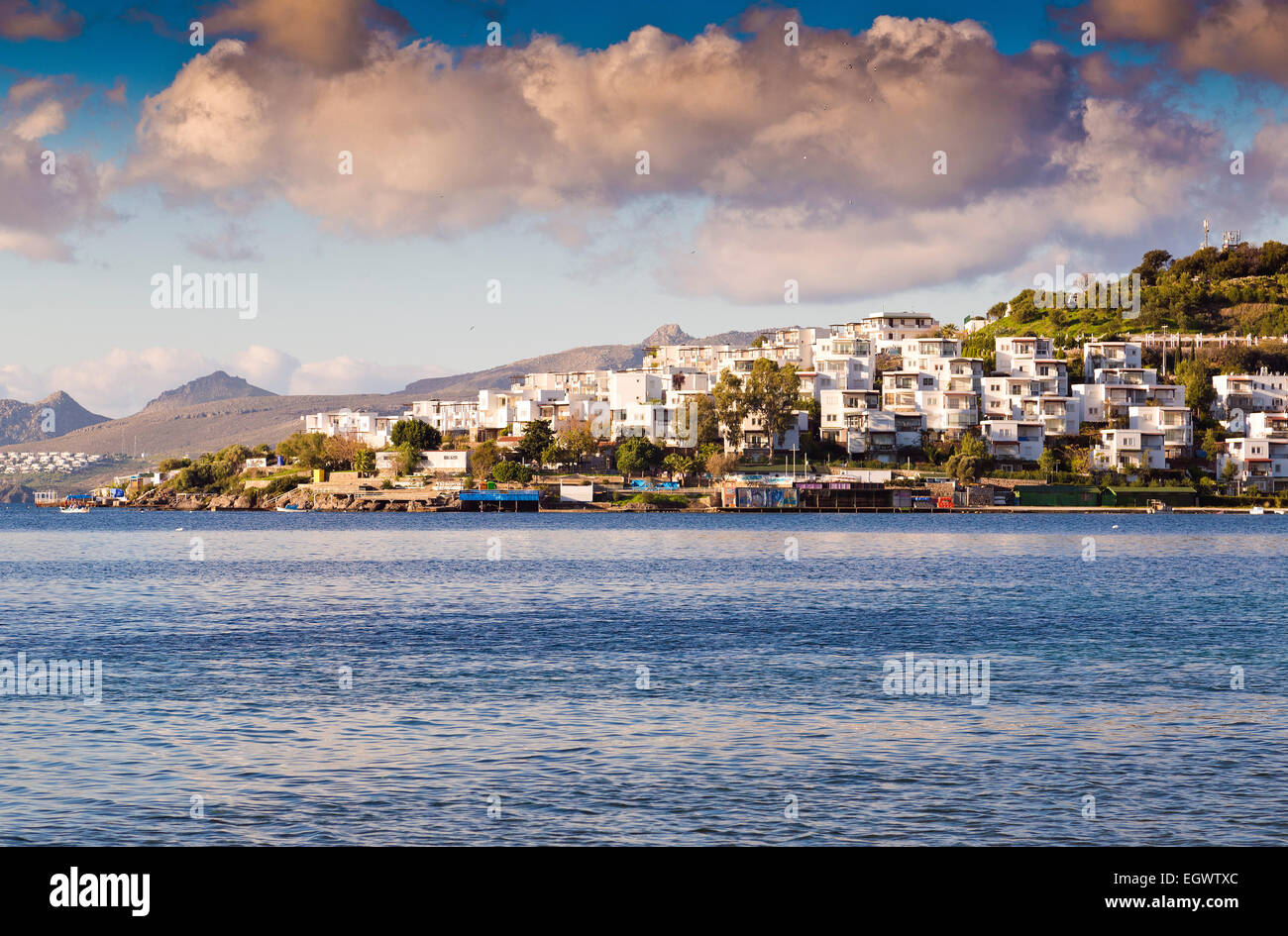 Bodrum, une destination d'été très populaire sur la côte égéenne de la Turquie, la Riviera turque Banque D'Images