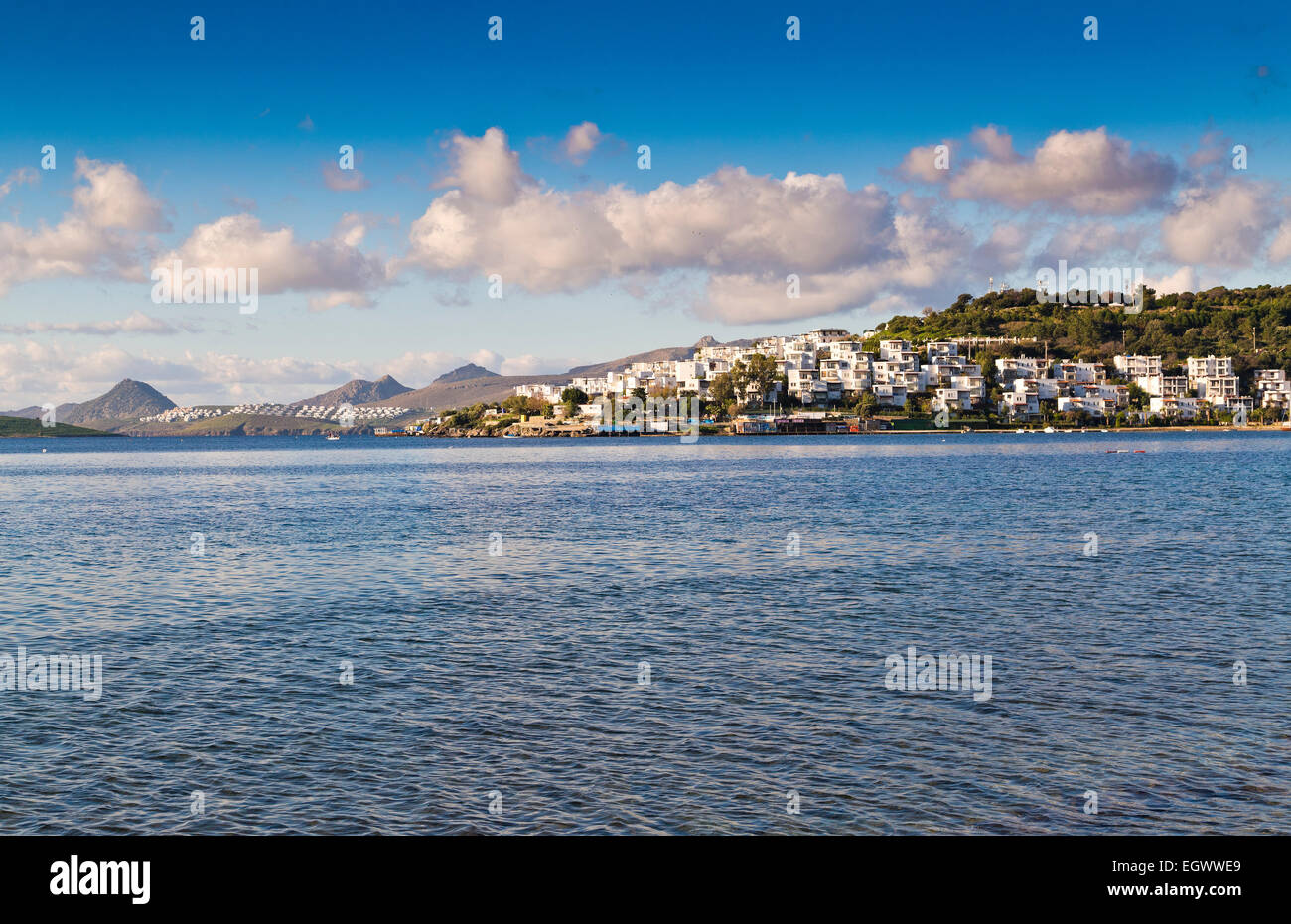 Bodrum, une destination d'été très populaire sur la côte égéenne de la Turquie, la Riviera turque Banque D'Images