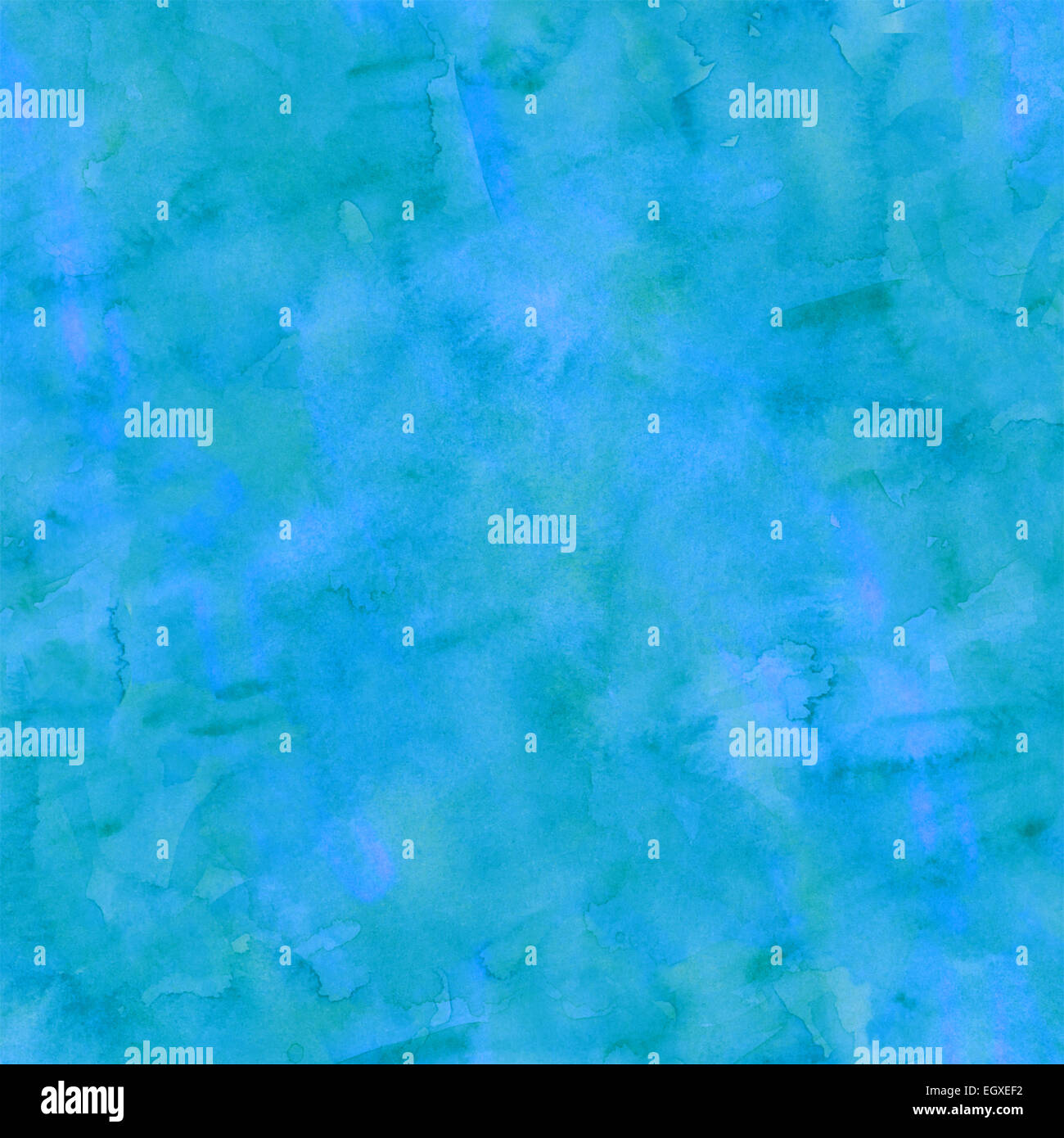 Le bleu et le vert Aqua Teal Turquoise Aquarelle papier texture d'arrière-plan Banque D'Images