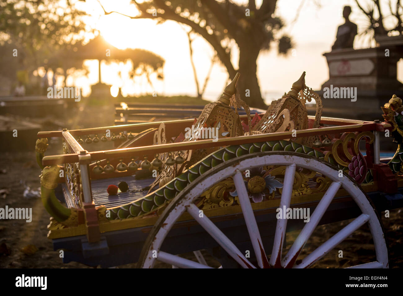Bufalo race.L'île de Bali.L'Indonésie. Banque D'Images
